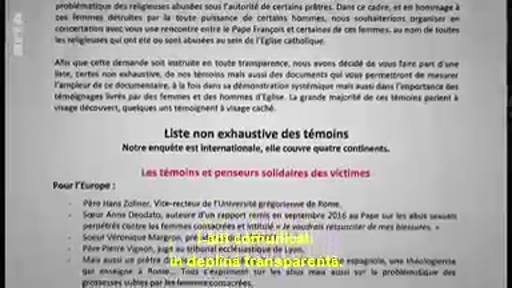 Religieuses abusées, l'autre scandale de l'Église