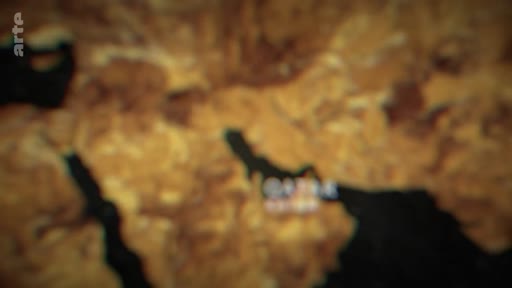 Carte géographique floue centrée sur la péninsule du Qatar dans le golfe Persique, utilisée pour illustrer un contexte géopolitique régional.