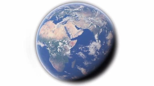 Vue satellite de la planète Terre montrant le continent africain, utilisée pour illustrer les écosystèmes de savane et les enjeux climatiques mondiaux.