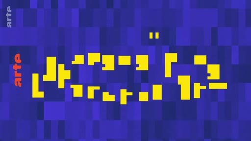 Le logo de la chaîne de télévision franco-allemande Arte apparaît à l'écran, marquant le début d'une émission ou d'un programme.