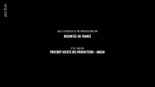 Carton de générique de fin mentionnant le soutien financier de la Région Île-de-France et de la Procirep Société des Producteurs - Angoa.